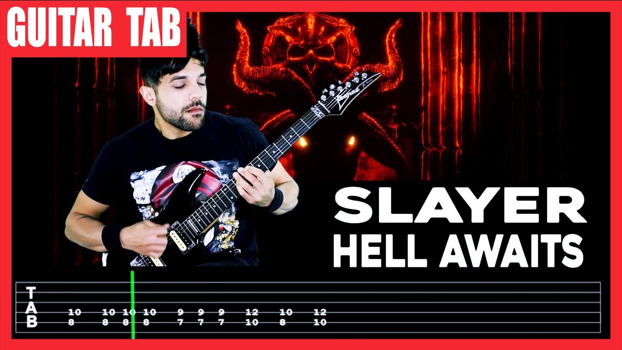 【SLAYER】[ Hell Awaits ] cover Dotti Brothers | LESSON | GUITAR TAB