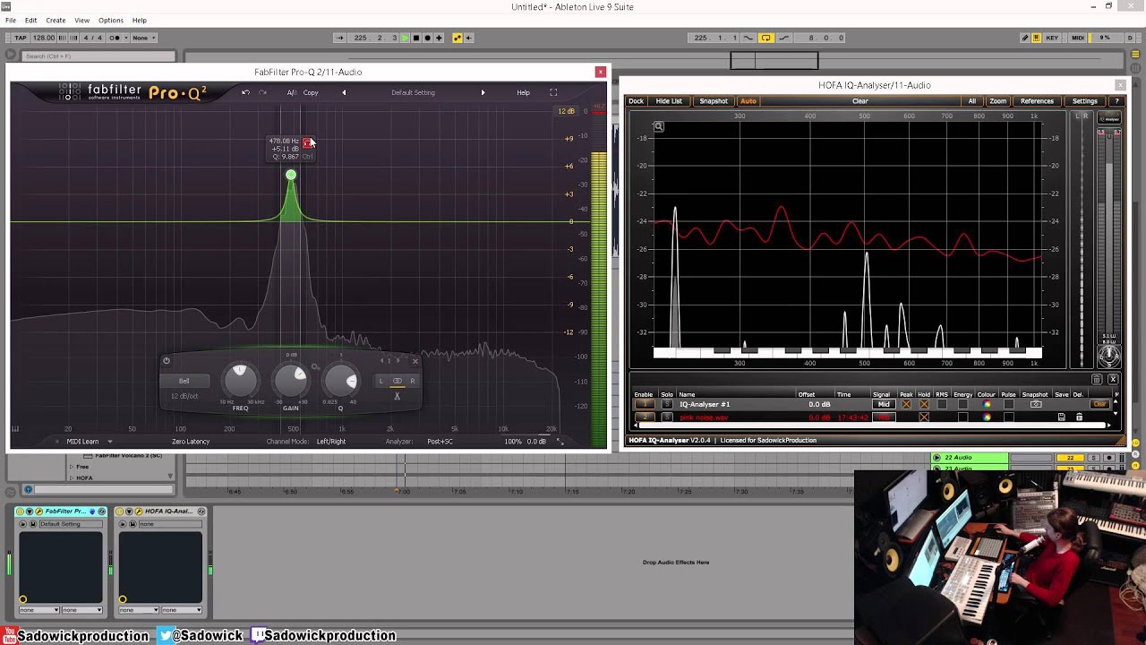 Master Bus EQing Using Pink Noise & HOFA IQ Analyser