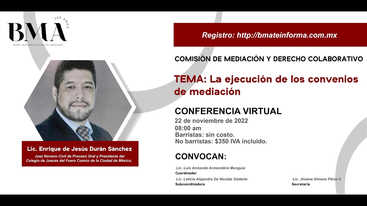 La ejecución de los convenios de mediación