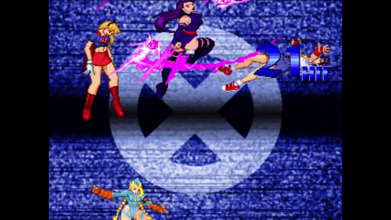 Supergirl & Sakura Kasugano vs Psylocke & Cammy
