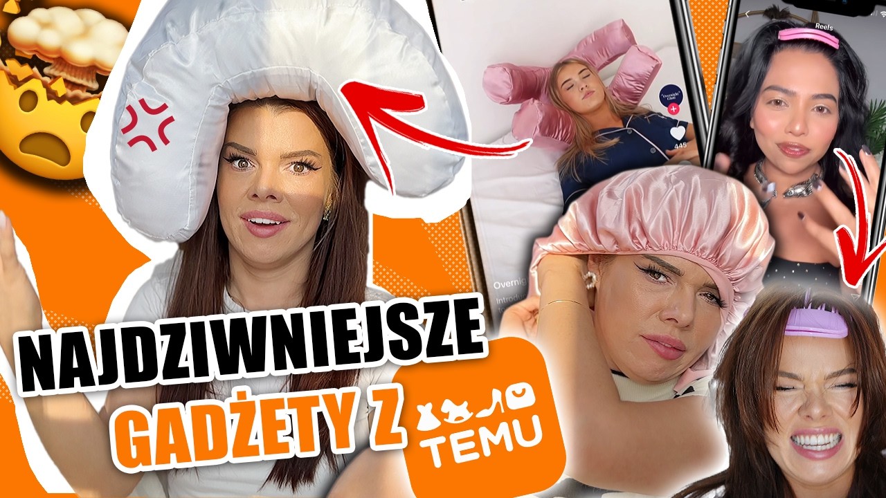 Sprawdź TO! NAJDZIWNIEJSZE GADŻETY z TEMU! | PODUSZKA NA ZMARSZCZKI?! OKROPNY gadżet do WŁOS&Oacute;W!