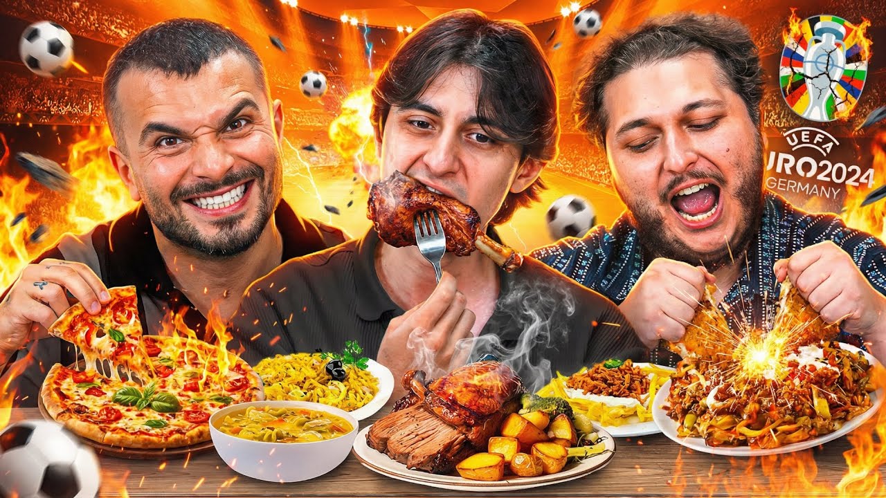 FUTBOL EFSANELERİNİN EN SEVDİĞİ YEMEKLERİ YEDİK! 🍽️ (EURO 2024 ÖZEL)
