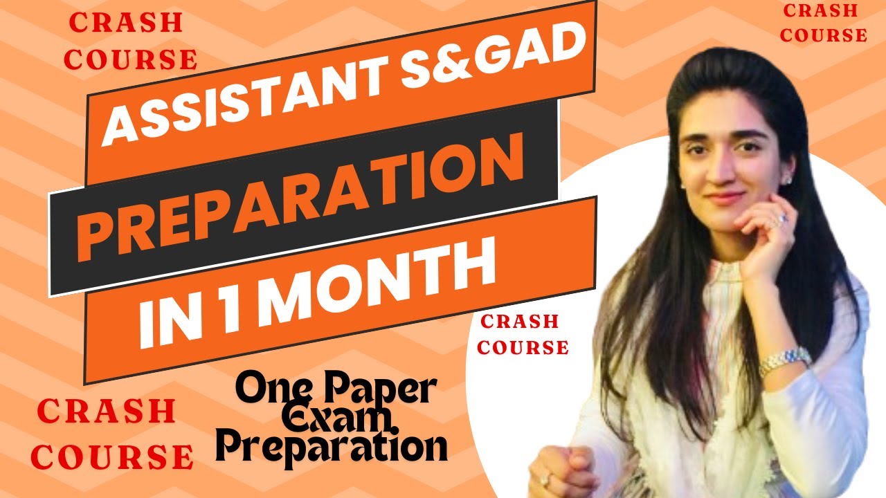 How to Preparation for PPSC Exam | Crash 1 Month Course | Assistant S&GAD Preparation