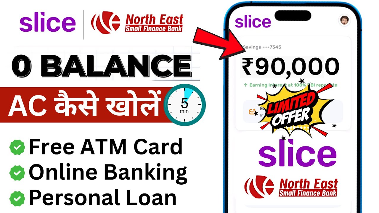 Slice Bank Account Opening | Slice Savings Account | Slice Account Opening | Zero Balance Account