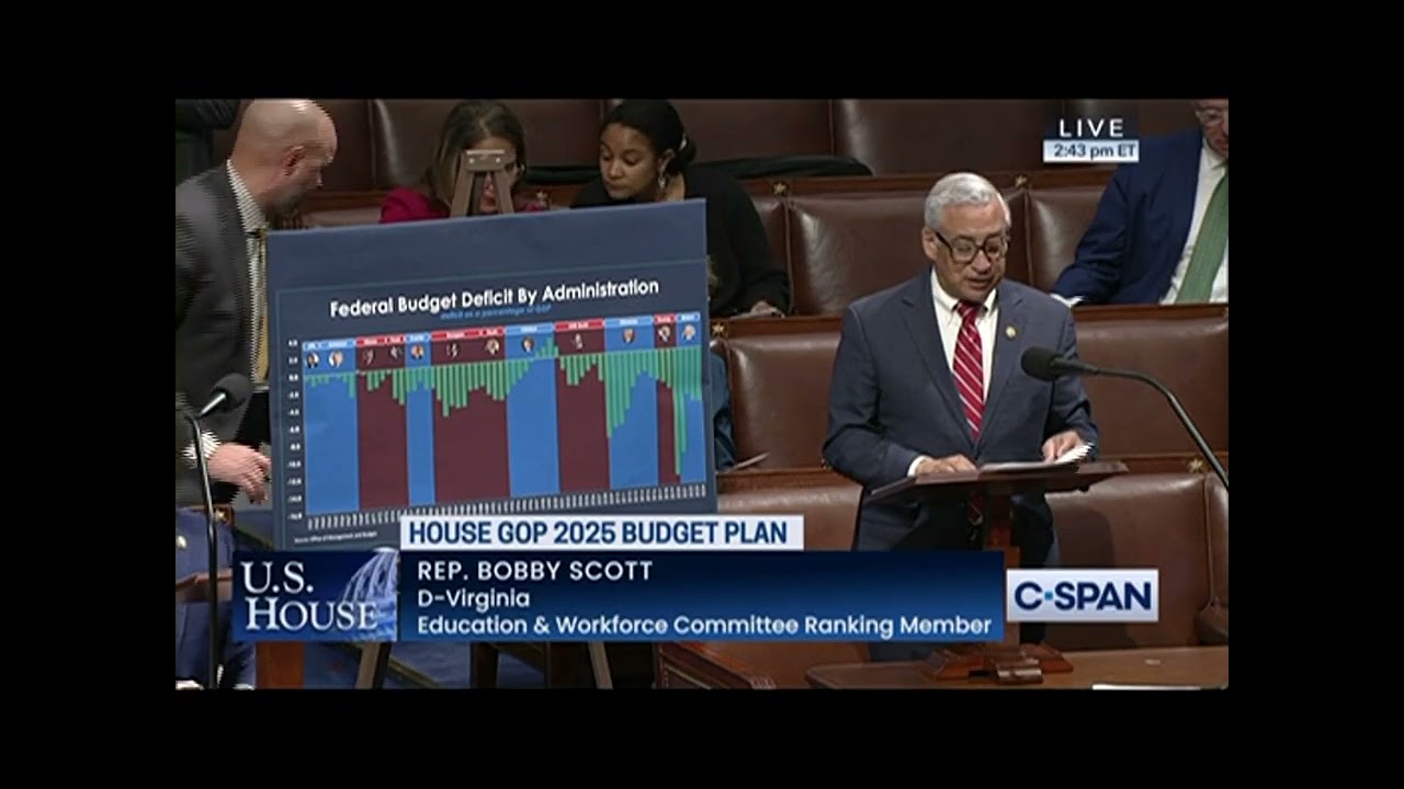 Rep. Scott: Republican Budget Scheme Explodes the Deficit and Hurts Middle Class Families