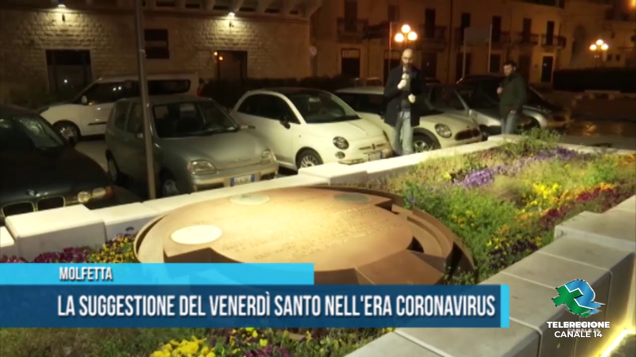 Molfetta La suggestione del Venerdi Santo nell era del coronavirus TG Teleregione 11 04 2020 1