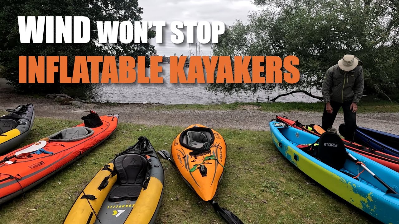 Swedish Air Kayak Day 2025 - a WINDY day for inflatable kayakers in Stockholm | Luftkajakens dag