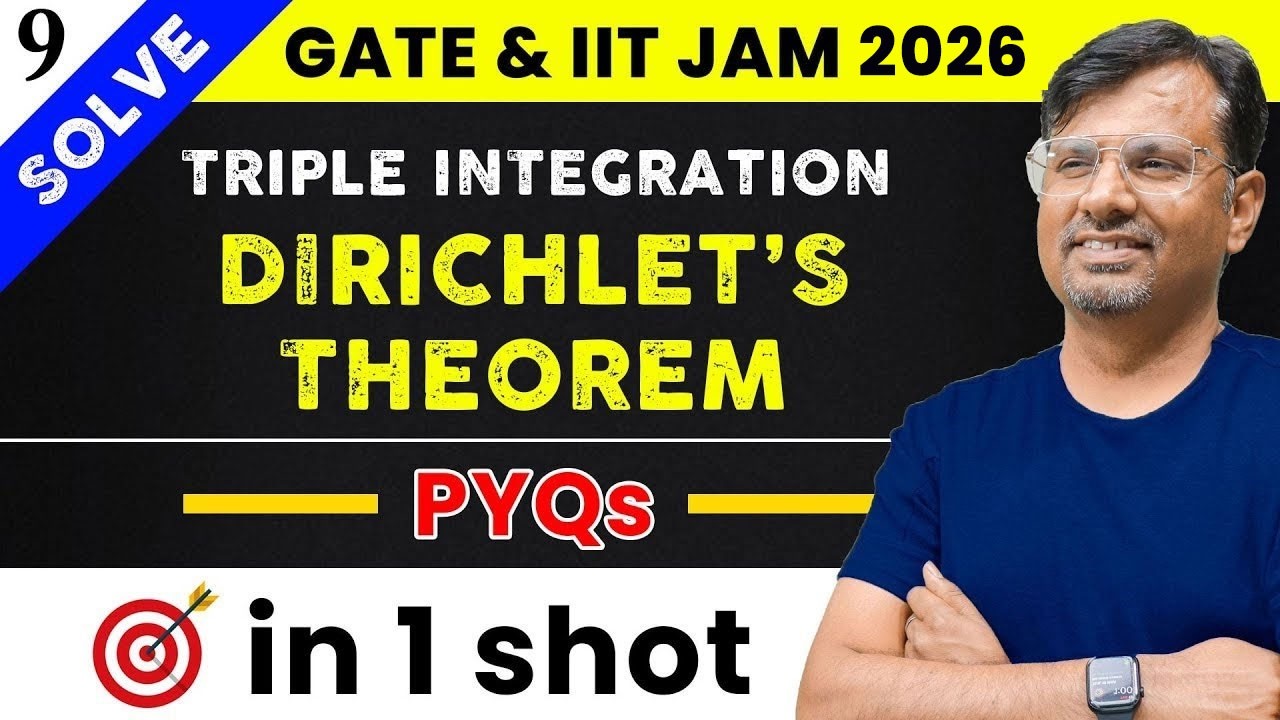 Integral Calculus for GATE & IIT JAM | Dirichlet's Theorem - Triple Integration by GP Sir