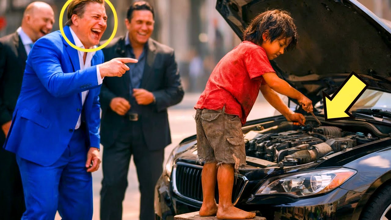 IL RAGAZZO POVERO HA DETTO DI POTER RIPARARE L'AUTO… IL RICCO HA RISO… MA LO HA DIMOSTRATO…