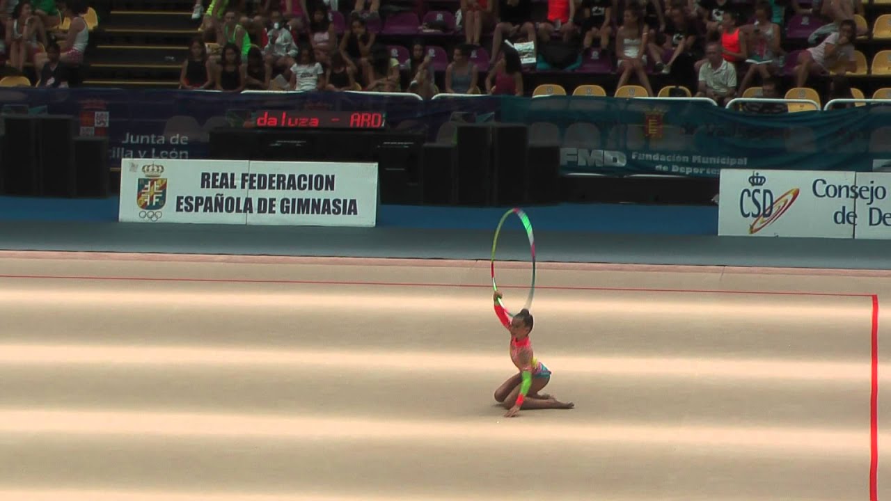 Carolina Martin camp. de España infantil Aro Gimnasia Rítmica Málaga-2012