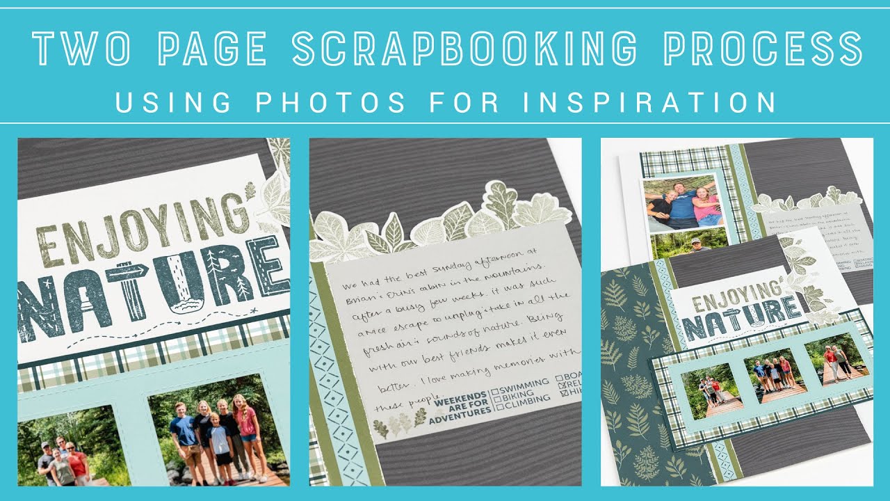 Easy Two Page Layout Scrapbooking Process