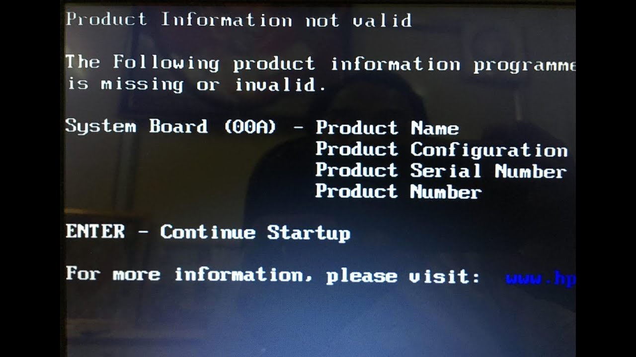 Fix Missing Serial / Product Numbers for HP COMPAQ Laptops