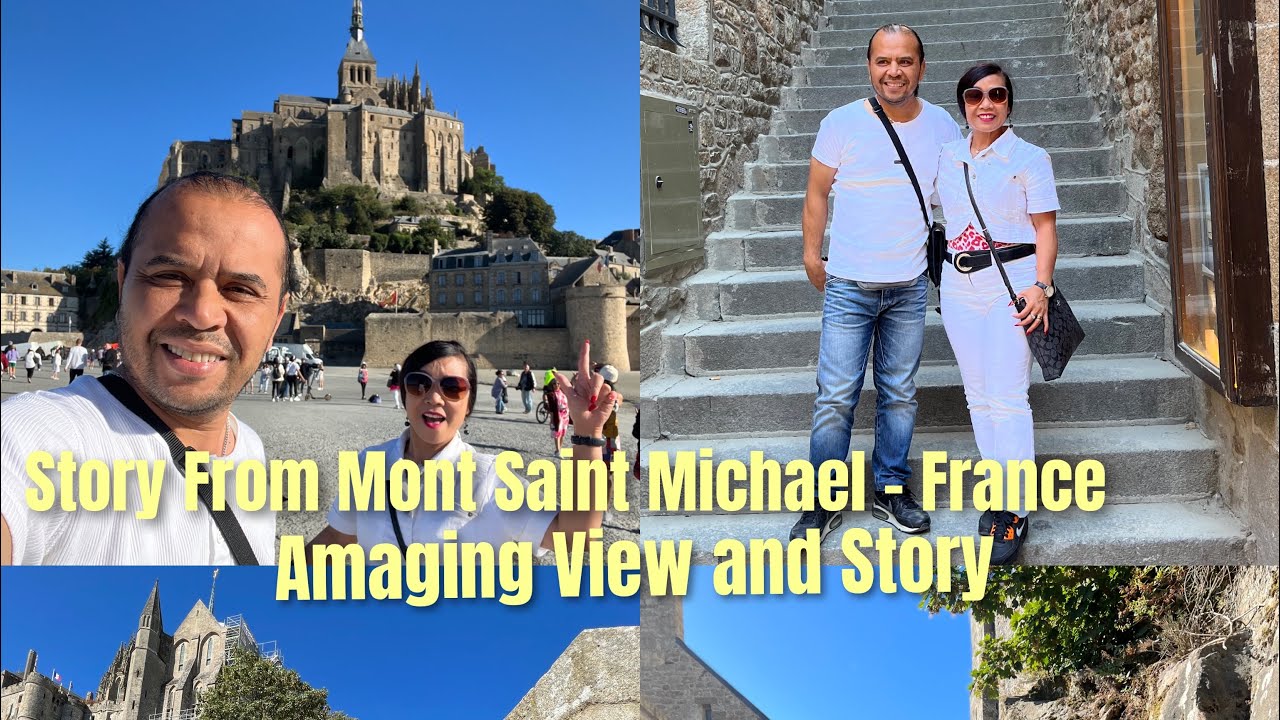 STORY AND ENJOY AMAGING VIEW MONT SAINT MICAHEL - FRANCE, AUGUST 2022