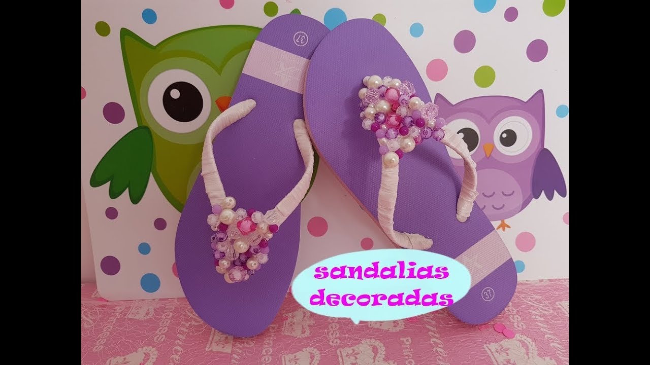 sandalias decoradas