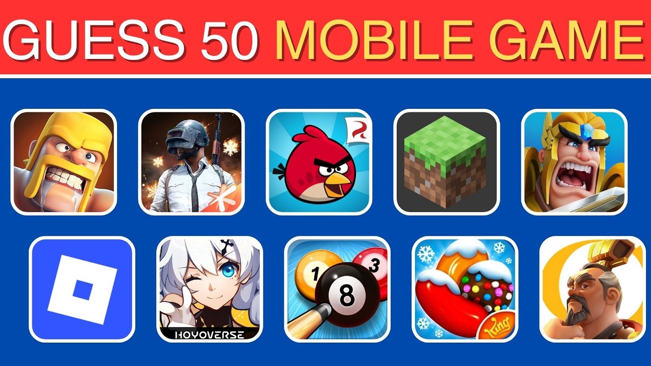Guess the Mobile Game Logo Challenge 🎮 | Only Real Gamers Win