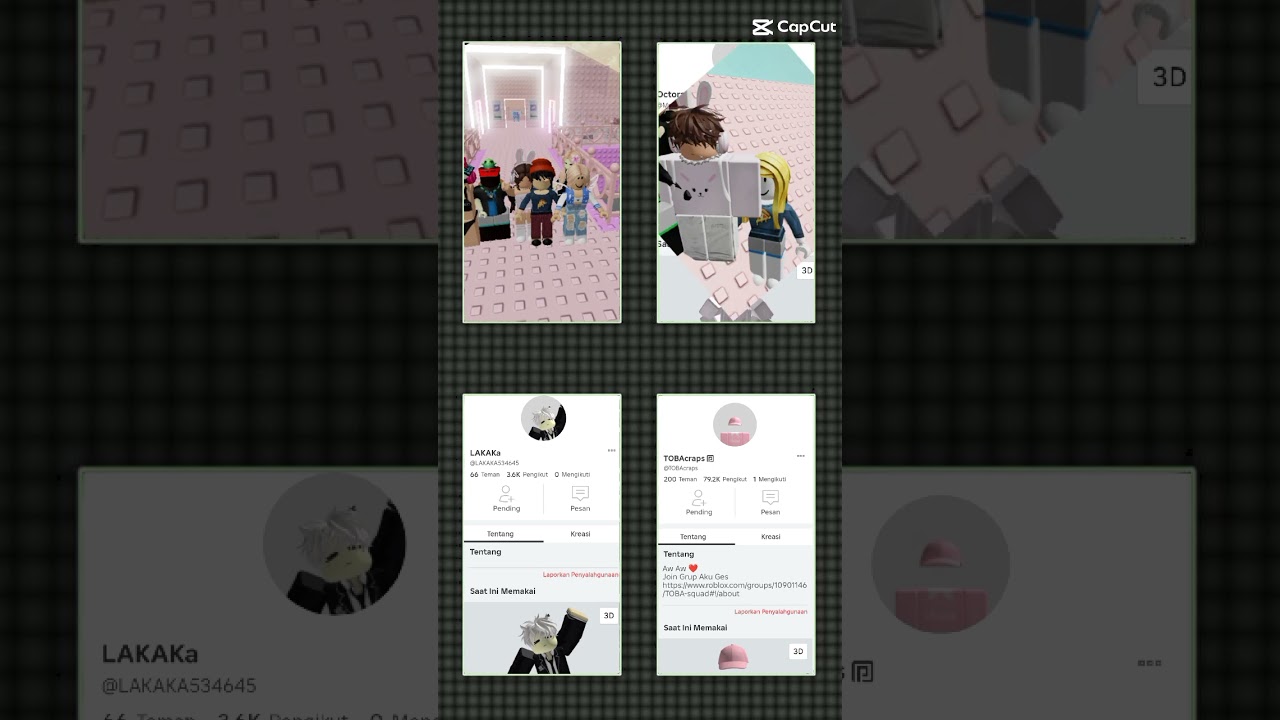 ketemu artis #roblox #modinner #octora #lakaka #tobacraps