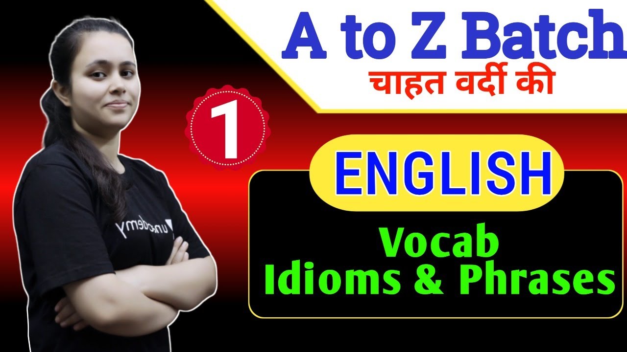 English | Vocab + Idioms & Phrases | NDA | AIRFORCE | NAVY BY Muskan Mam