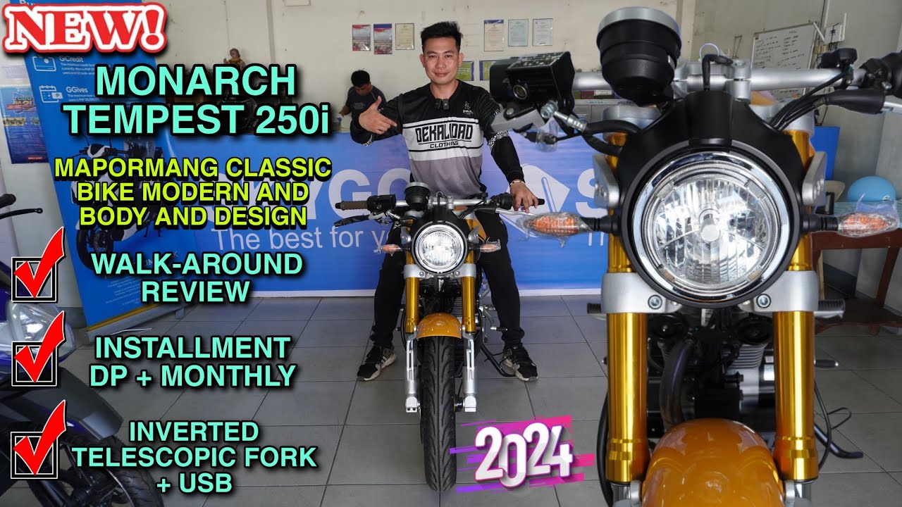 MONARCH TEMPEST 250i Malupit na Classic Bike Ang Pogi