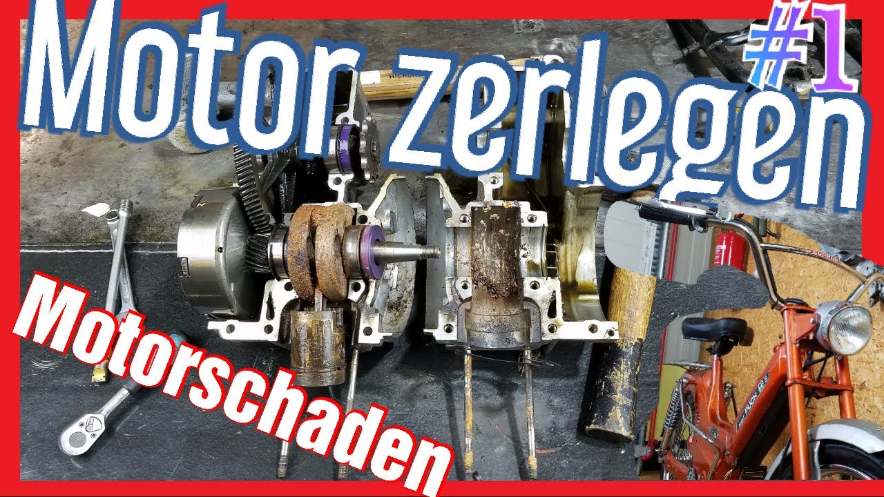 Teil 1|Motorschaden!| Puch Maxi Automatik Motor zerlegen | Extrem rostige  Kurbelwelle
