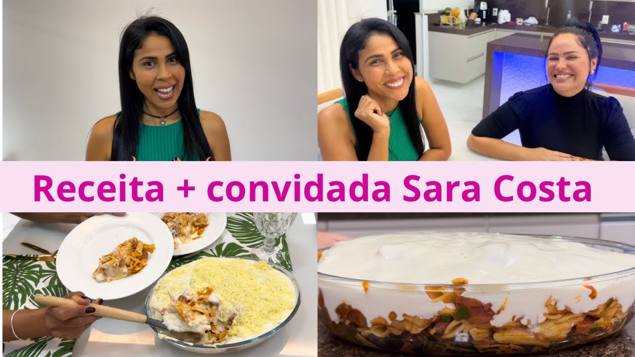 RECEITA DE MACARRONADA + CREME DE BATATA / CONVIDADA SARA COSTA