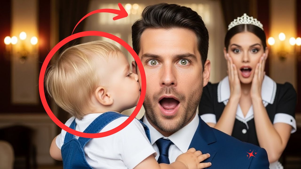 “¡UPA PAPÁ!”, dice el hijo de la MAID al Millonario. Al cargarlo, descubre el secreto.