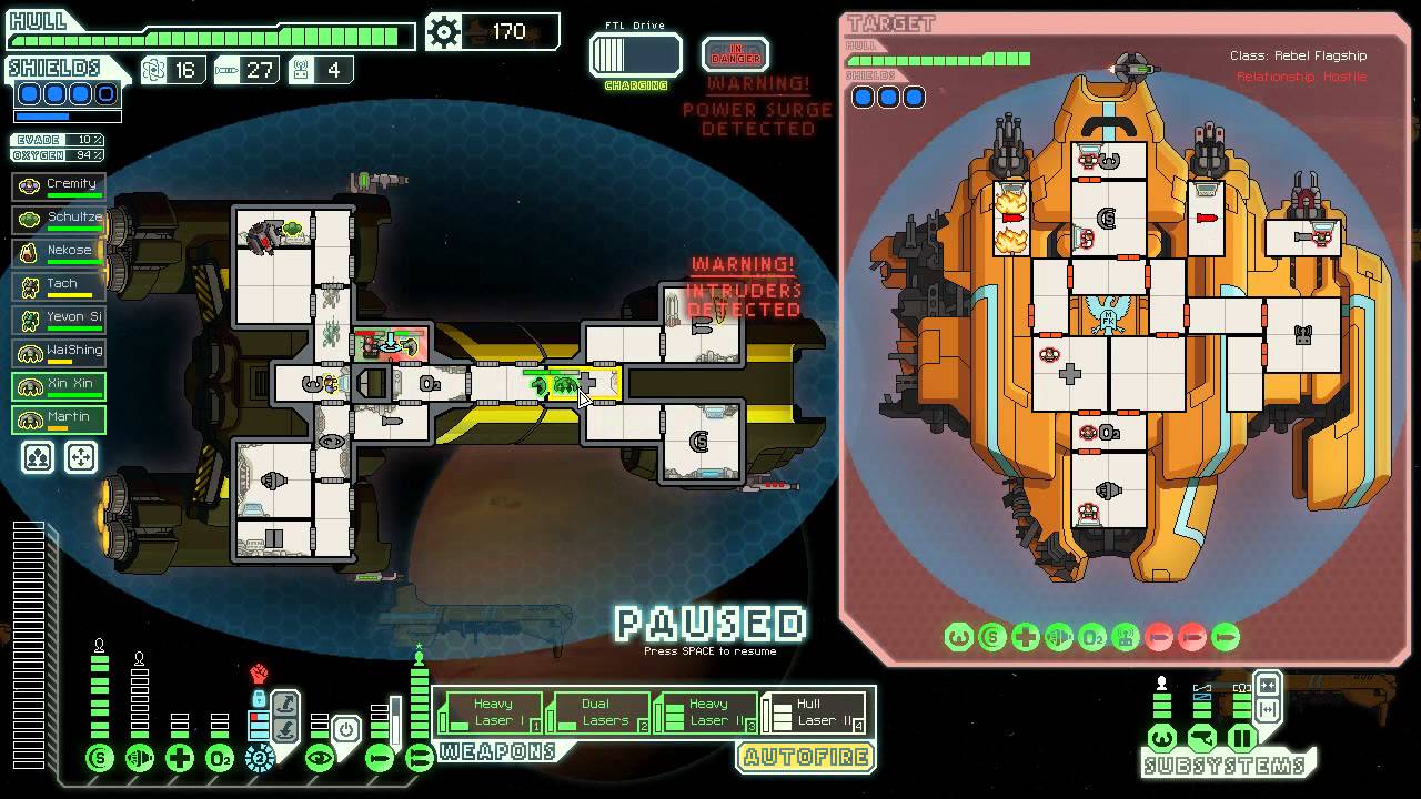 【Faster Than Light】 Federation Cruiser V.S Flagship