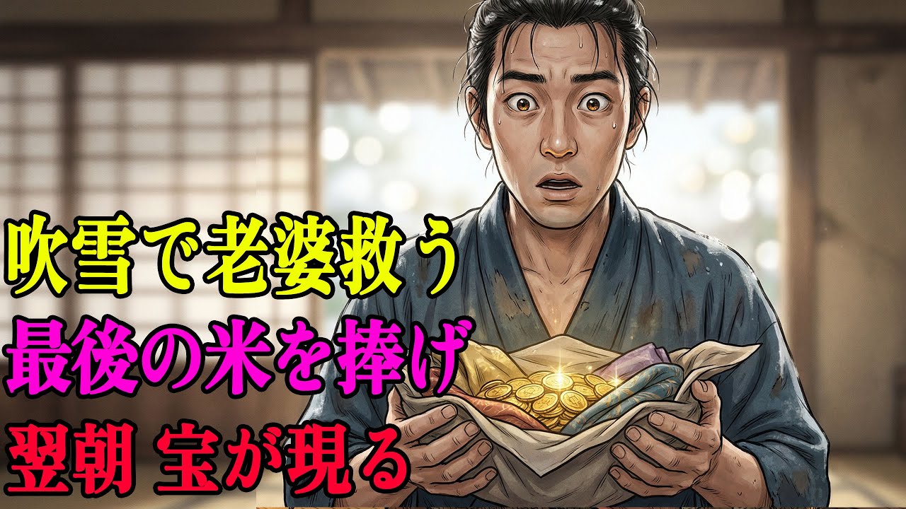 貧しい青年が吹雪の中で気絶した老婆を救い、宝の贈り物を受け取った ｜野談｜伝説｜昔話｜説話｜民話