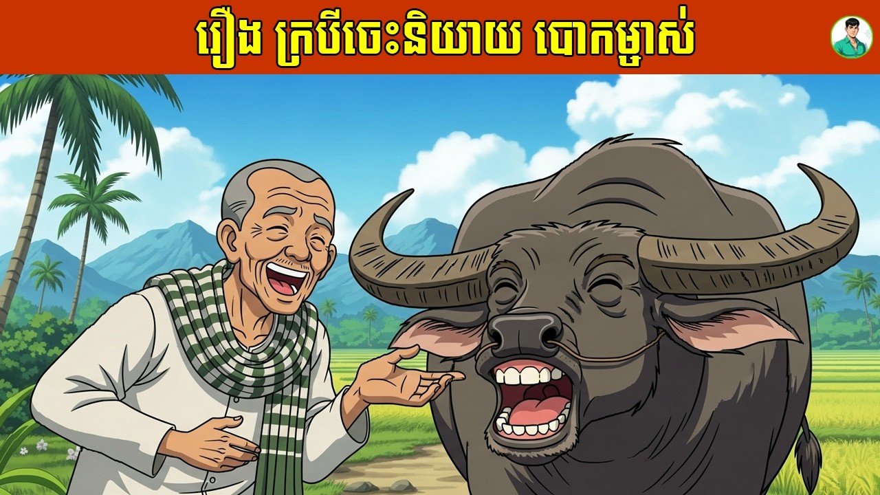 Ep17 | រឿងក្របីចេះនិយាយបោកម្ចាស់របស់វាជាកសិករចាស់ | Pisey Fairy tale Podcast
