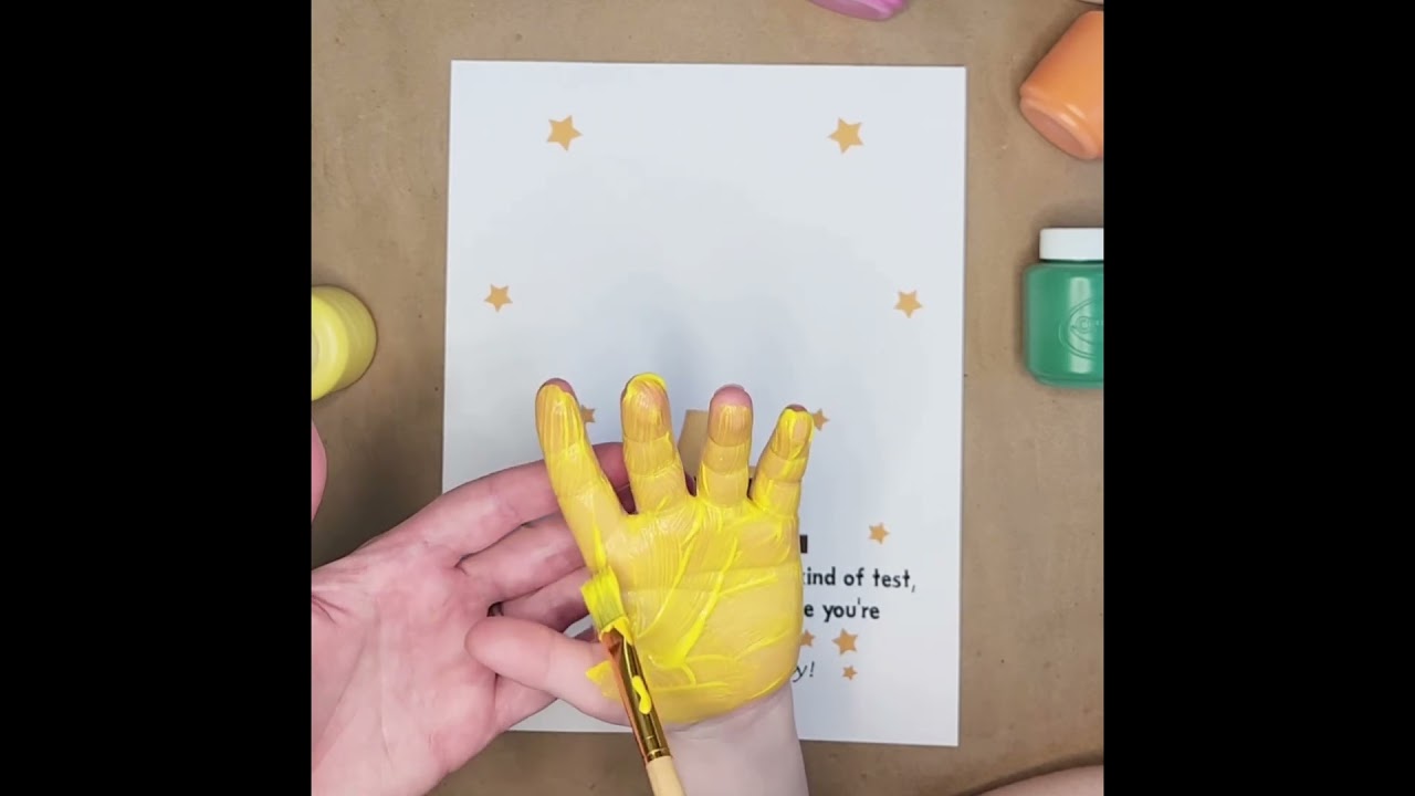 Trophy Handprint Art Gift for Dad, Fathers Day Handprint Craft #handprint #artandcraft #diy
