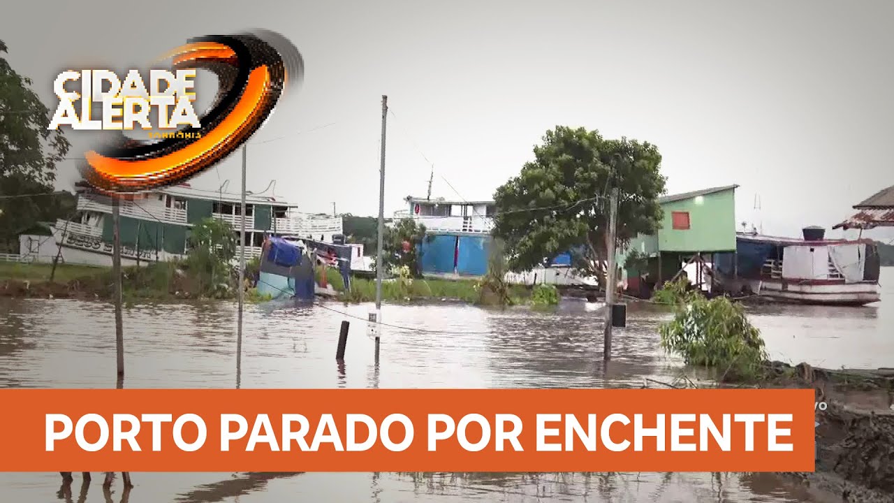 Enchente do Madeira paralisa porto de Porto Velho
