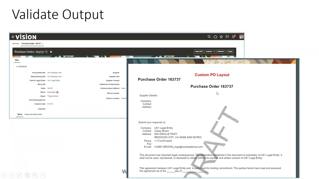 Как настроить стандартный шаблон для PDF-отчета о заказе на покупку — Oracle Fusion ERP — BIP