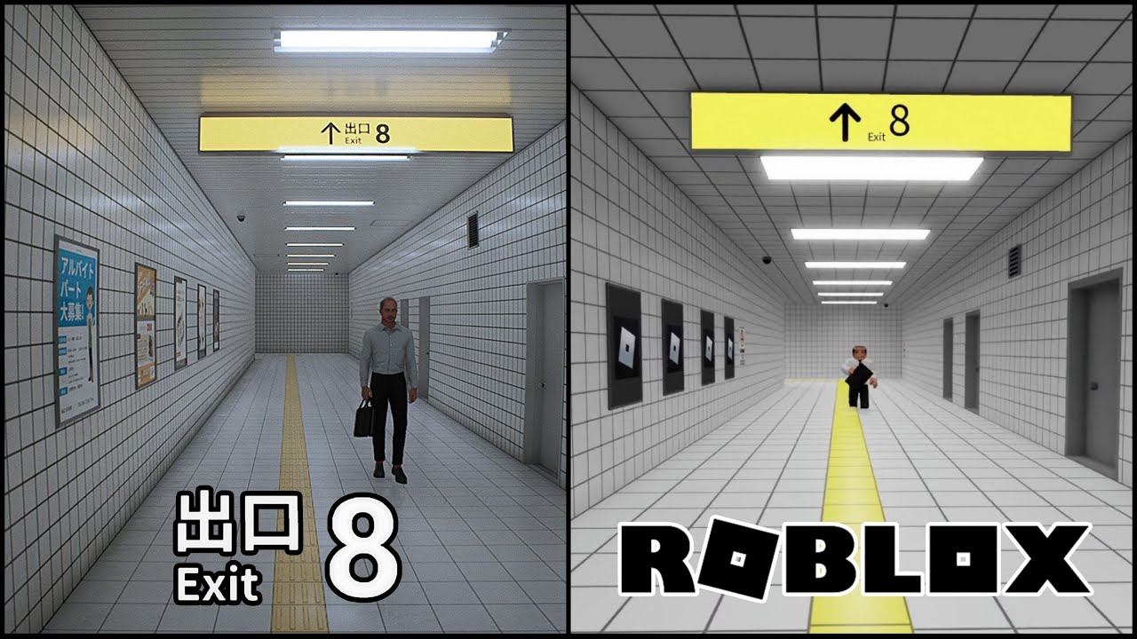 The Exit 8 Vs Roblox (Comparison)