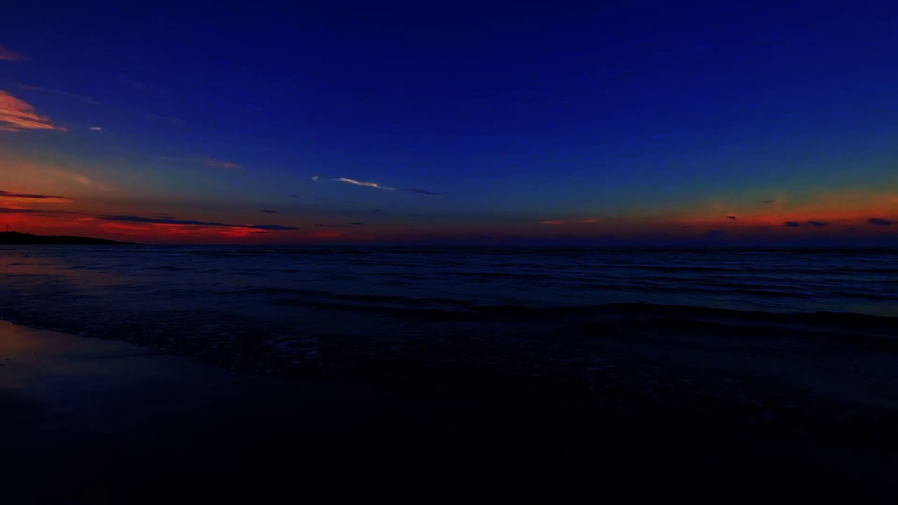 Soft Ocean Waves at Night for Sleeping and Stress Free Relaxation