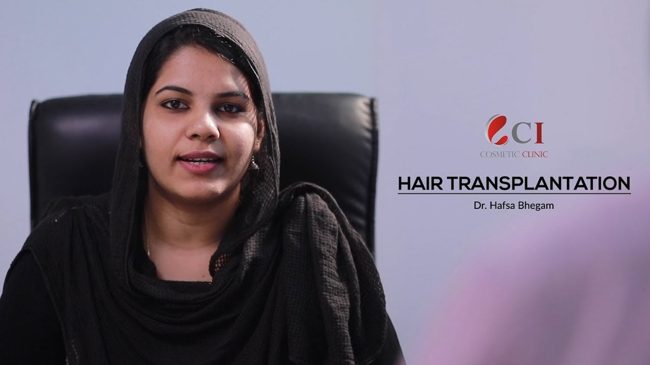 Dr. Hafsa detailing about hair transplantation