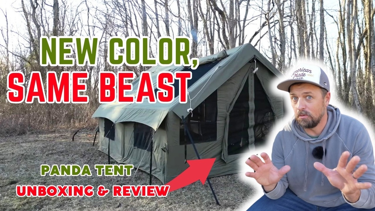 Full PRO Review Best Inflatable Hot Tent 2025! RBM Panda Large Forest Green+Wood Stove #tentreview