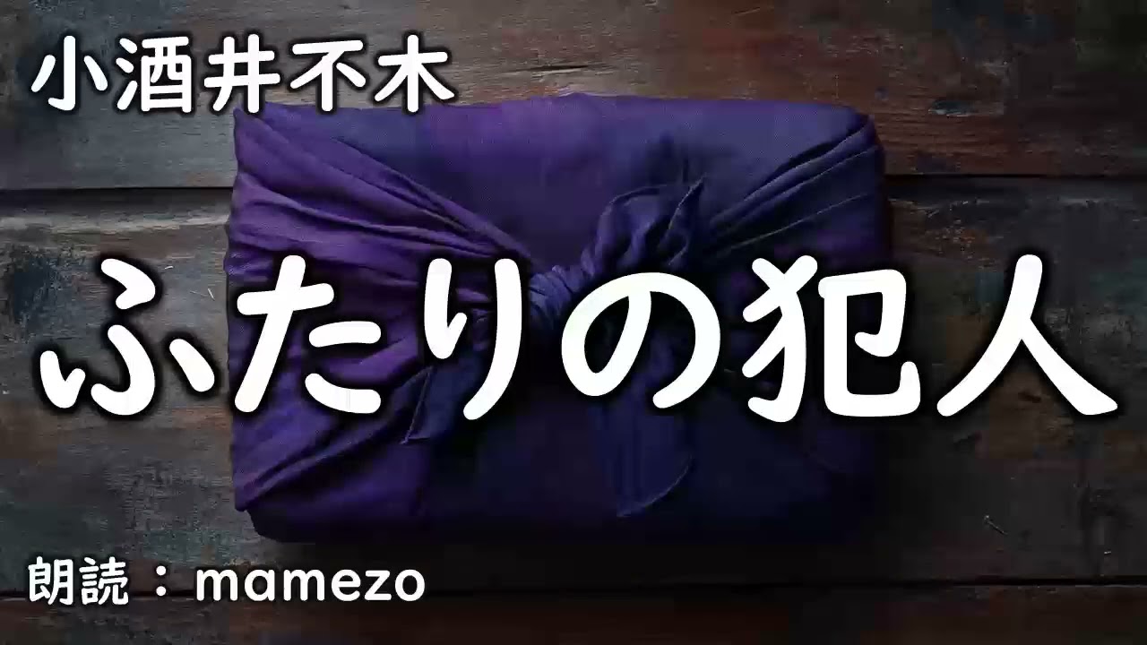 【朗読/小説/ﾐｽﾃﾘｰ】 小酒井不木 「ふたりの犯人」