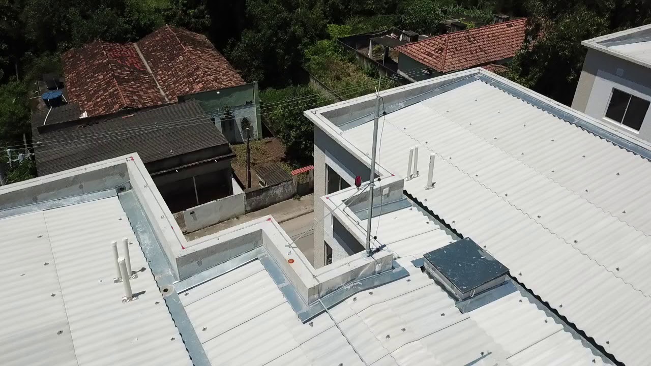 antena, telhado, para raios