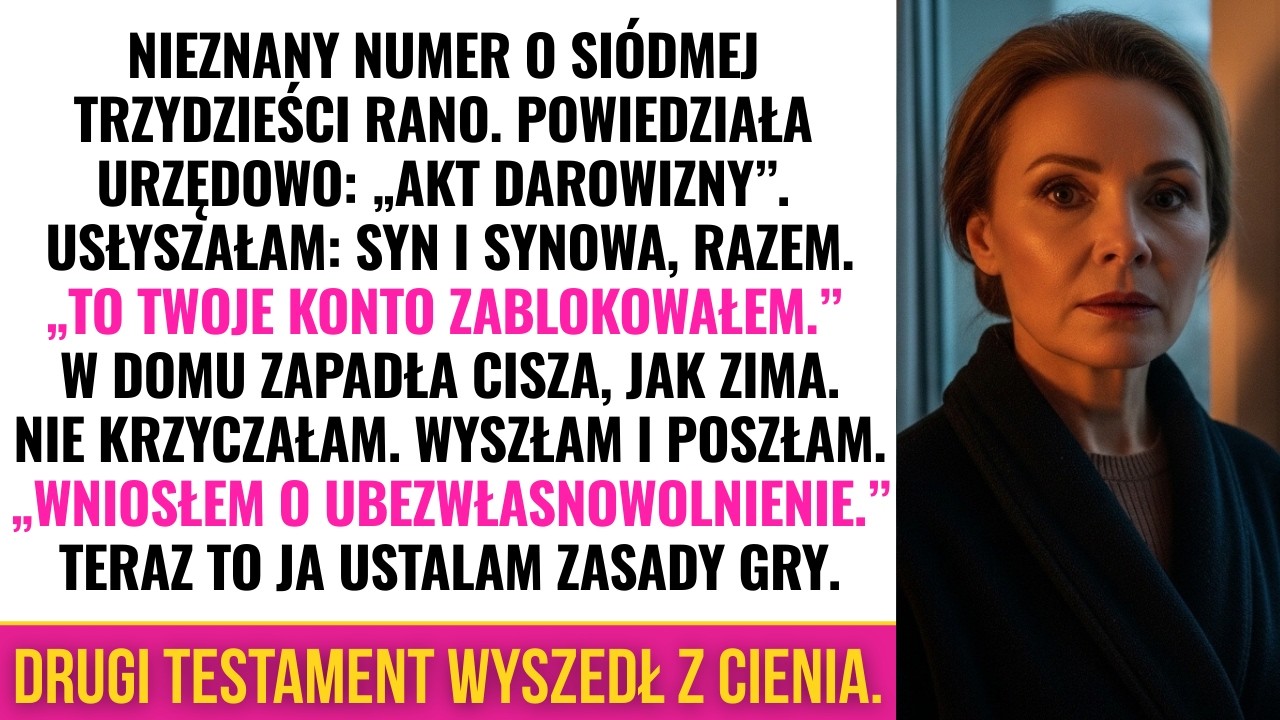 Myślałam, że to zwykły telefon… dopóki nie dotarło, co syn robi z moim majątkiem i dlaczego…