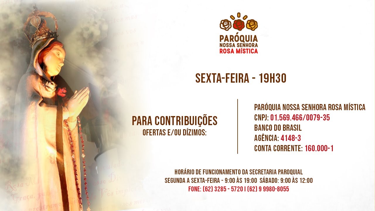 Santa Missa -Sexta Feira - 30/01/2026  - 19:30