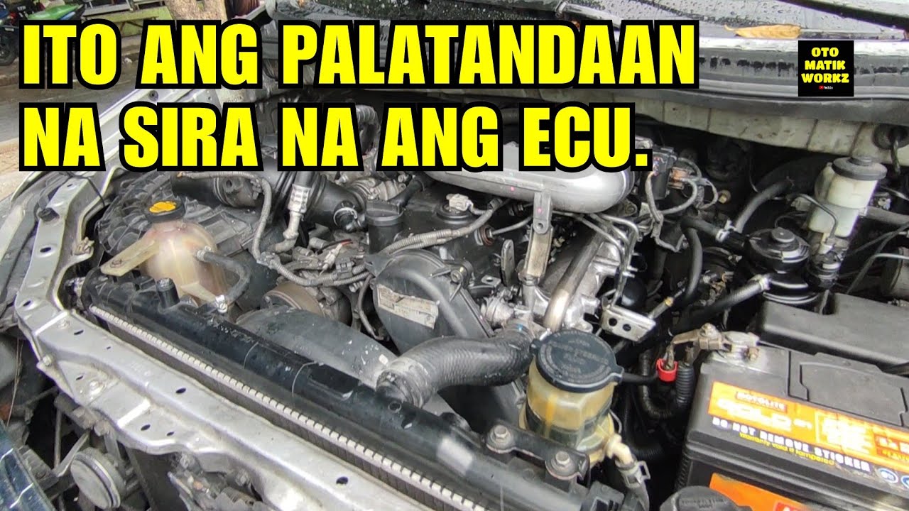 PALATANDAAN NA SIRA ANG ECU. TOYOTA INNOVA 2KD.