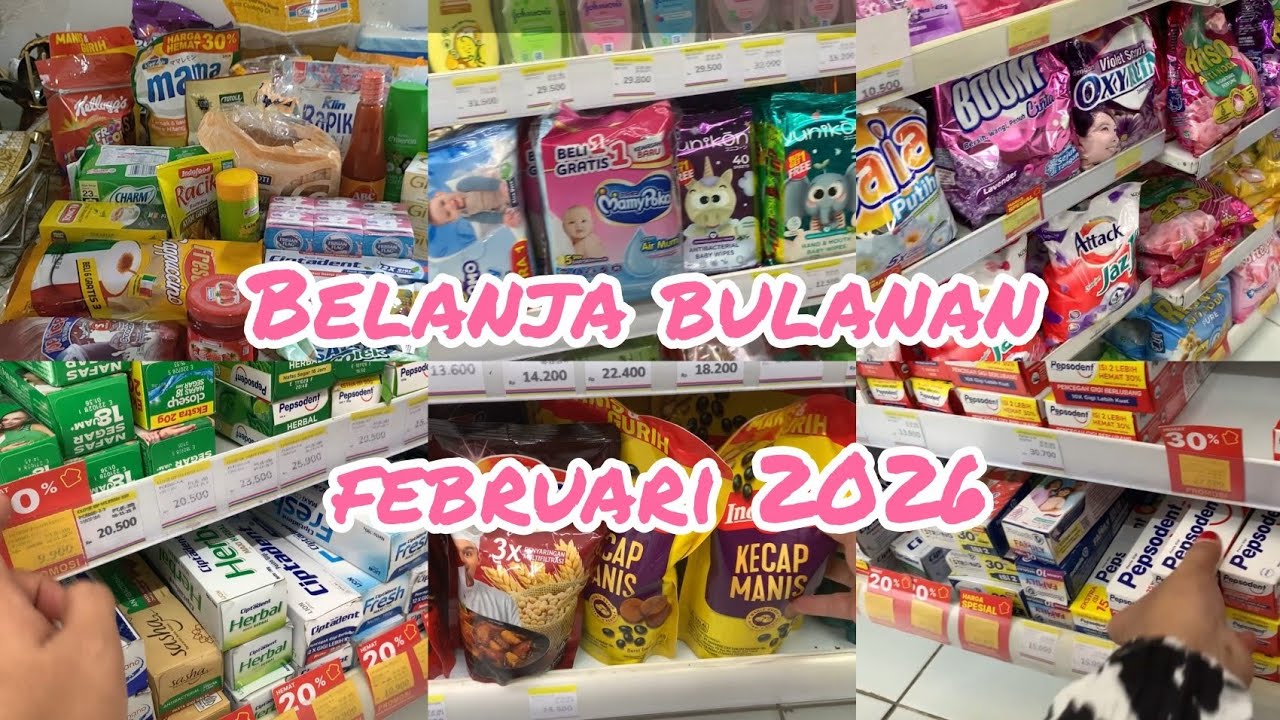 Belanja Bulanan Februari 2026 Beli Yang Lagi Diskon //Sehemat Ini Belanja Bulan Ini Auto Cepat Kaya