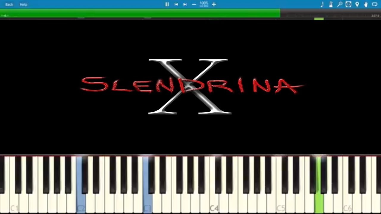 Slendrina X - Piano Tutorial - Theme Song