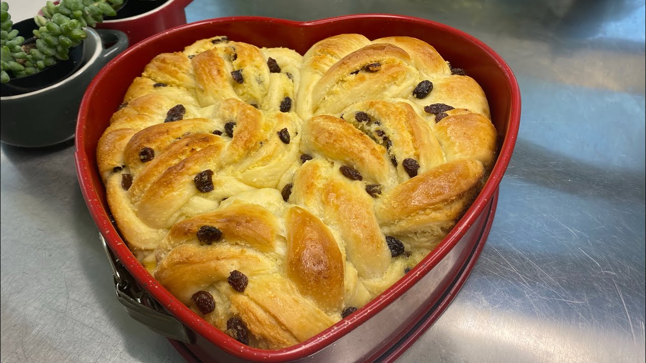 Bánh Mì Dừa Nho Siêu  Ngon, Mềm, Béo - Không Cần Nhồi Bột - The Best No Knead Coconut Raisin Bread