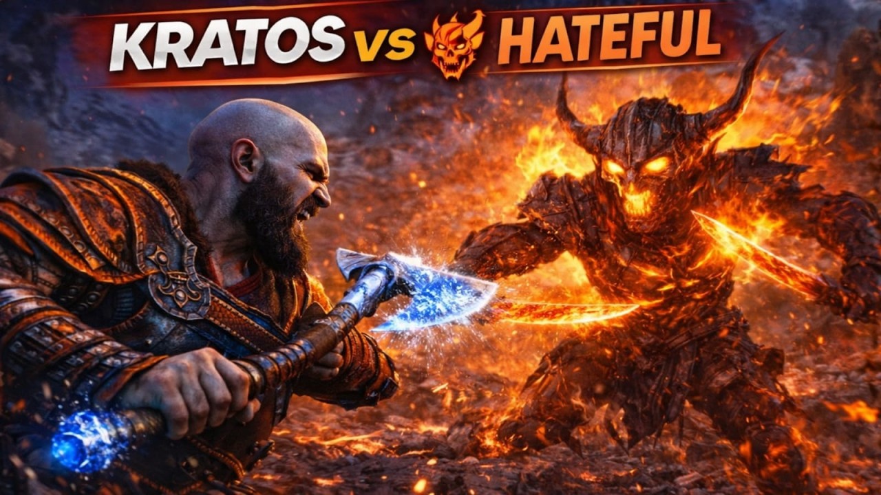 KRATOS vs THE HATEFUL 😱🔥 | The Enemy Forged in Pure Rage