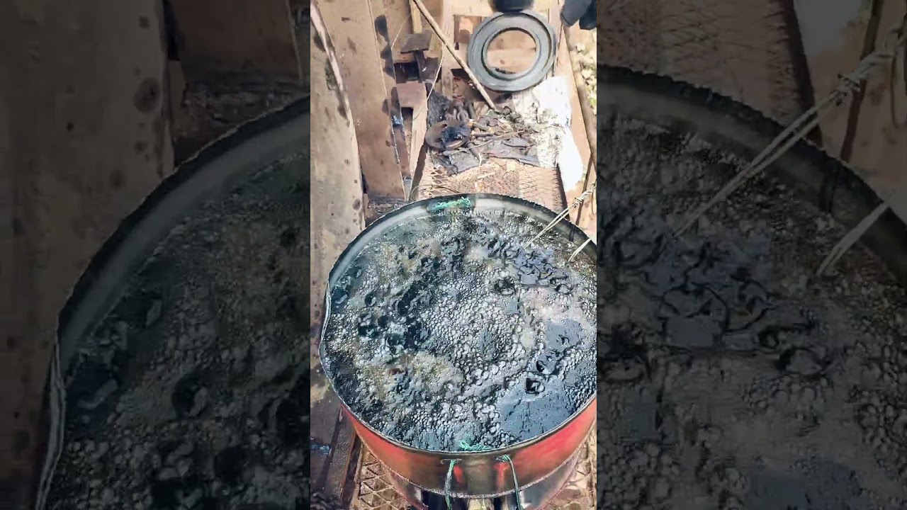 Heating the bearings in oil 