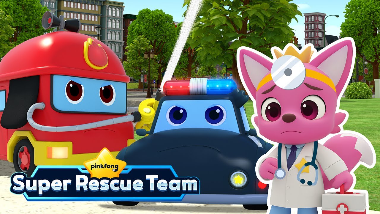 [TV 📺] Pinkfong Super Rescue Team S1 & S2 Full | Episode 1~12 | Best Car Songs for Kids
