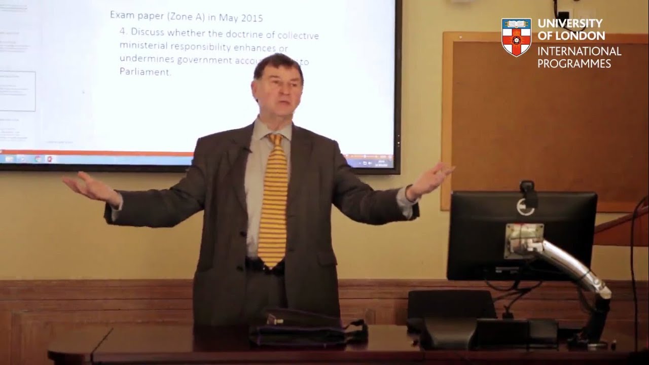 Ministerial Responsibility & Constitutional Conventions | Prof Colin Munro | UoL Lecture