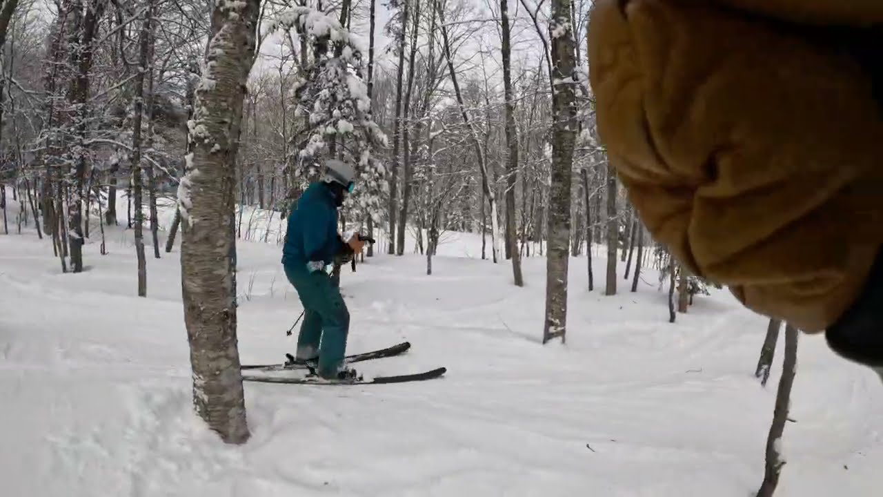 Easy glades at Jay Peak
