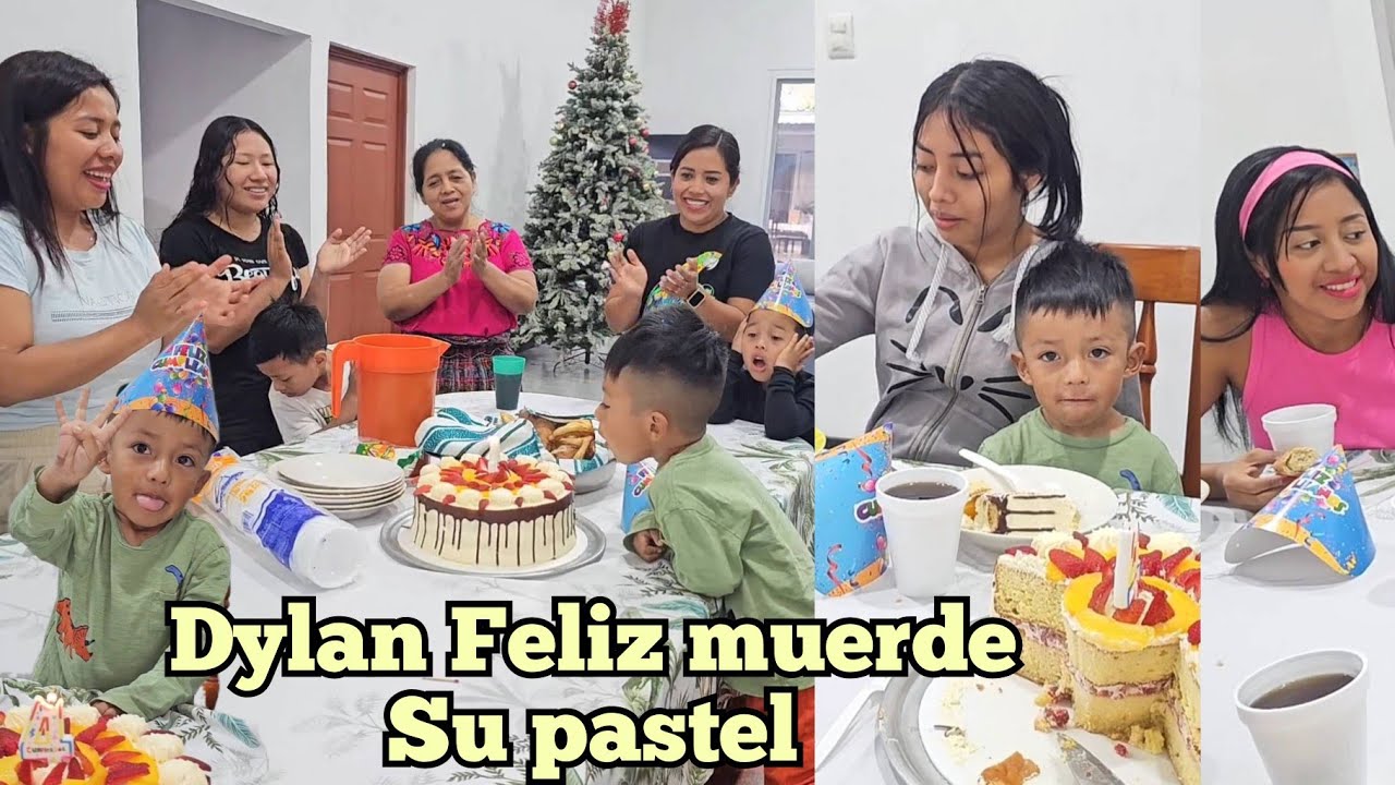 Todos Felices Partimos el Pastel así Celebramos El Cumpleaños De Mi Hijo En sus 5 Añitos ❤️🎂🎁