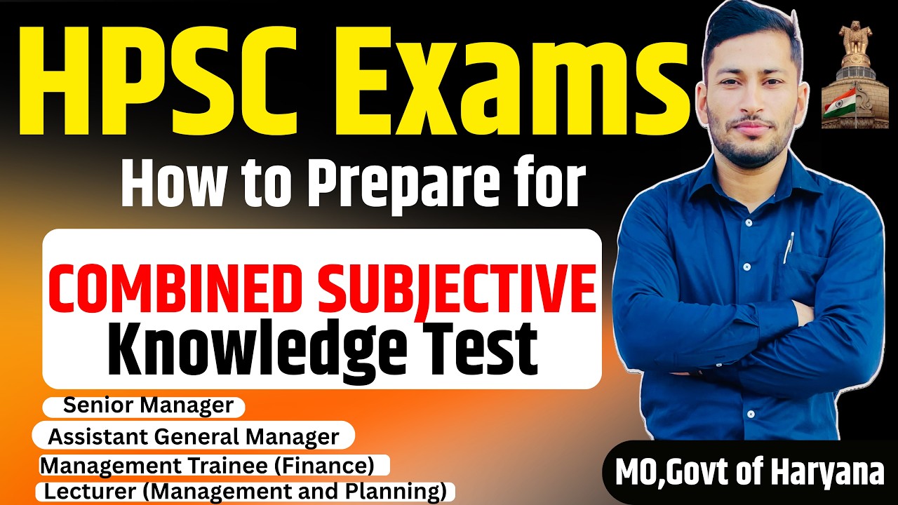 HPSC Subjective Exam for HSIIDC various Posts | Naren Sheoran